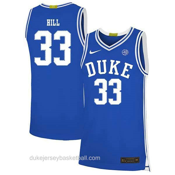 Youth Grant Hill Duke Blue Devils #33 Swingman Blue Colleage Basketball Jersey